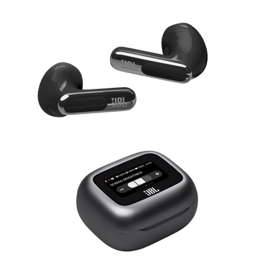 JBL Live Flex 3 - Black - True wireless noise-cancelling open-stick earbuds - Detailshot 6